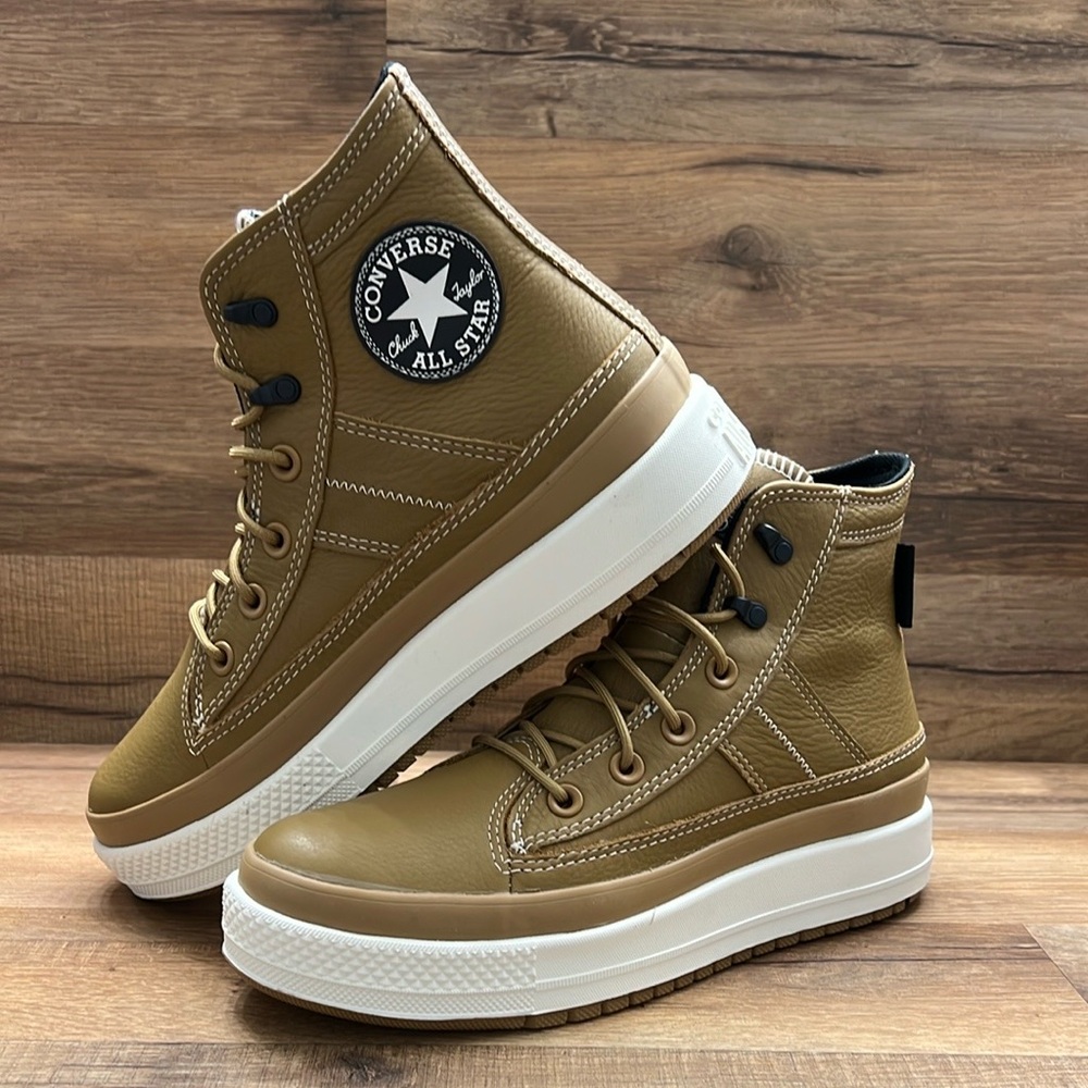 Converse All Star High-Top Sneakers in Brown